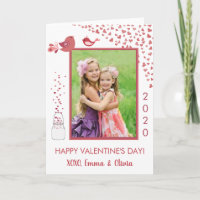 Liebesvögel Valentinstag Herzkarte