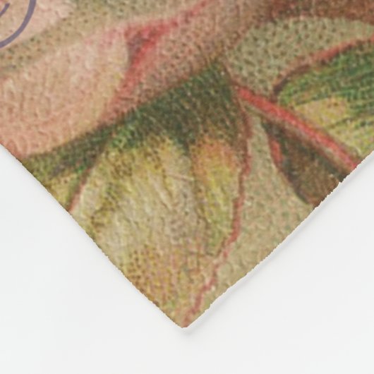 Liebesvögel Vintag antikes Herz Fleecedecke (Ecke)