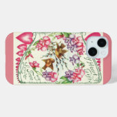 Liebesvögel Vintag Valentinstag Case-Mate iPhon iPhone Hülle (Rückseite (Horizontal))