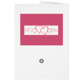 Liebesvögel Vintag Valentinstag Rosa Karte (Hinten)