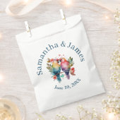 Liebesvögel Wasserfarbenpasten Geschenktütchen (Ausgeschnitten)