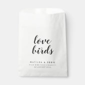 Liebesvögel | Wedding Bird Seed Confetti Sprinkle Geschenktütchen (Vorderseite)