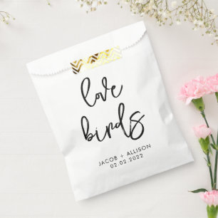 Liebesvögel Wildblume Samen Hochzeit Konfetti zu G Geschenktütchen