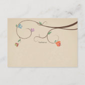 Liebesvögel wollen Vogelkäfig-Karten Hinweiskarte (Rückseite)