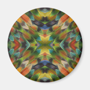 Liebesvogelfeder-Kaleidoskop Magnet