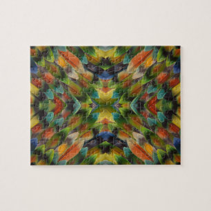 Liebesvogelfeder-Kaleidoskop Puzzle