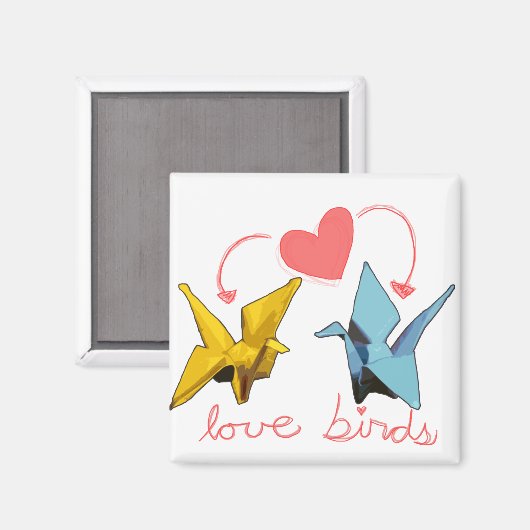 Liebesvogelmagnet Magnet (Vorderseite/Rückseite)