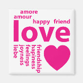 Liebesworte Magnet (Vorne)