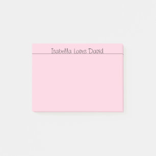 Liebesworte rosa post-it klebezettel