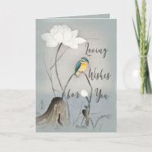 Liebeswünsche für You Bird und die Lotus-Blume