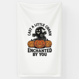 Liebeszauber-Geist Vintage-Halloween-Kürbis-Kunst_ Banner