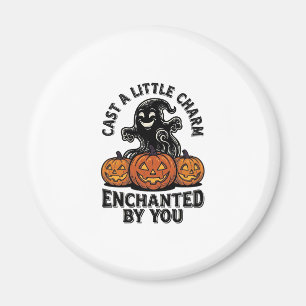 Liebeszauber-Geist Vintage Halloween-Kürbis-Kunst_ Magnet