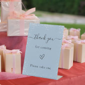 Liebeszeichen dusty Blue Sockelschild