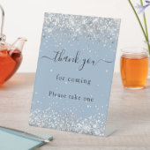 Liebeszeichen dusty Blue Sockelschild (In Situ)