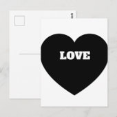 Liebeszeichen Postkarte (Vorne/Hinten)