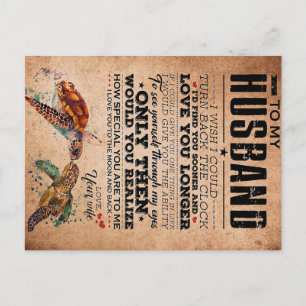 Liebeszitat für Ehemann-Geschenkidee, Ehemann Gebu Postkarte