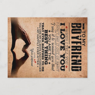 Liebeszitat für Freund, Geburtstag des Ehemannes Postkarte