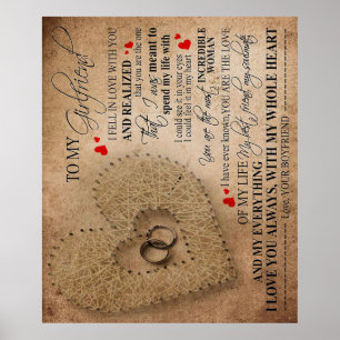 Liebeszitat für Freund   Lustige Zitate Geschenk Poster