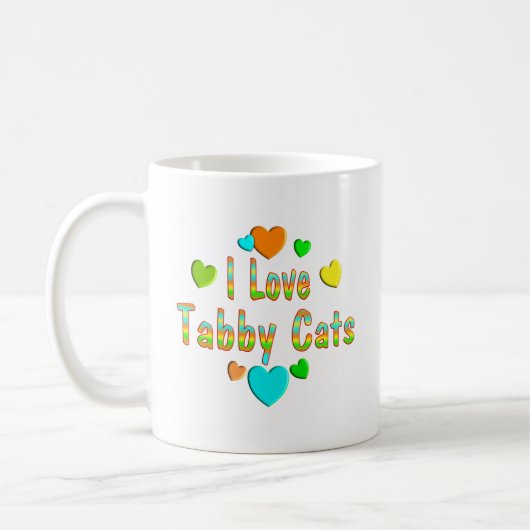 Liebetabby-Katzen Kaffeetasse (Links)