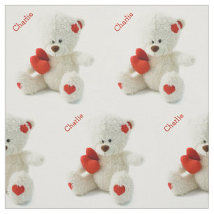 Liebeteddy-Bärn-Namegewebe Stoff