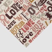 Liebetext-Briefgestaltung Seidenpapier (Ausschnitt)