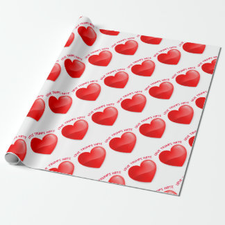 Liebetrümpfe hassen, rotes gehörtes geschenkpapier