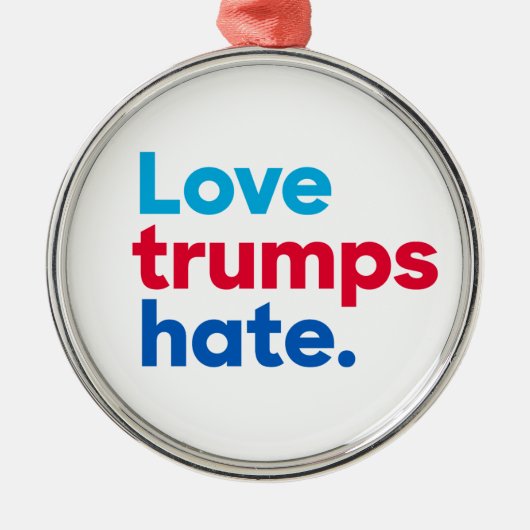 "Liebetrumpfhaß " Ornament Aus Metall (Vorne)