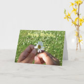 LiebeU3, - Happy Birthday Karte (Gelbe Blume)