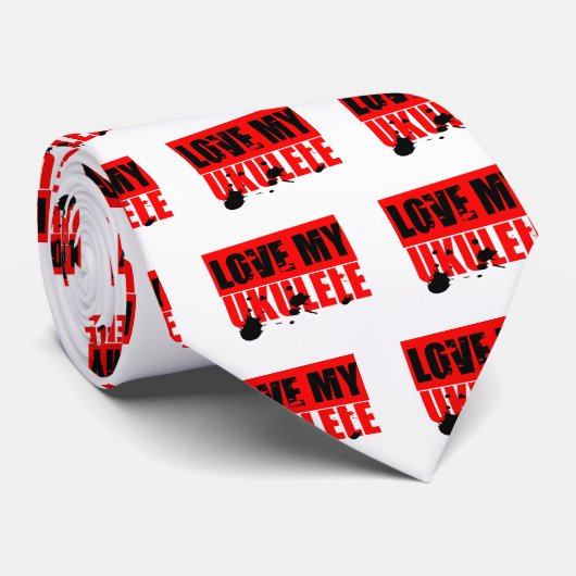 LiebeUkulele Krawatte (Gerollt)