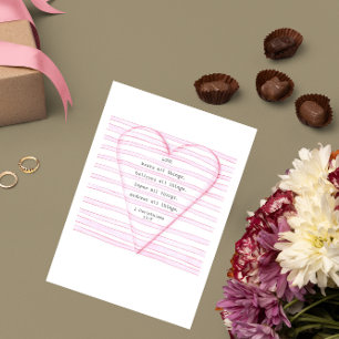 Liebevalentine-Karte Feiertagskarte