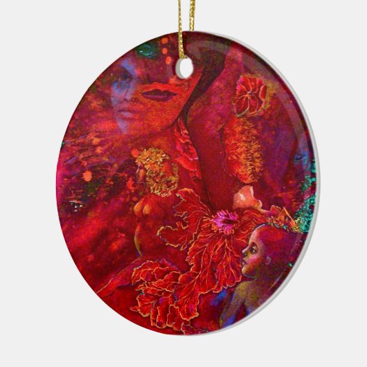 Liebeverzierung Keramikornament (Links)