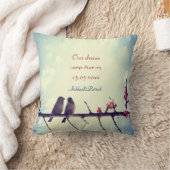 Liebevogel-Geschichte 2 Gastgeschenk Hochzeit Kissen (Decke)