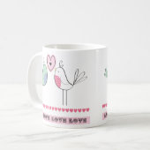 Liebevögel Kaffeetasse (Vorderseite Links)