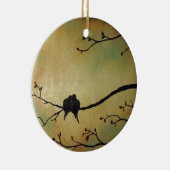 Liebevögel Keramikornament (Rechts)