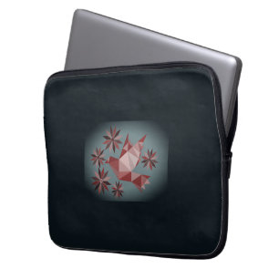 LIEBEVOGEL MIT BLUMENGESCHENK BESONDERER TAG, GEBU LAPTOPSCHUTZHÜLLE