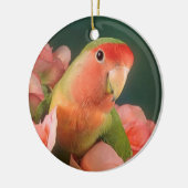 Liebevogel Weihnachtsverzierung Keramikornament (Links)