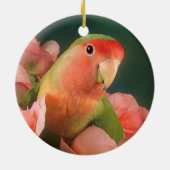 Liebevogel Weihnachtsverzierung Keramikornament (Hinten)