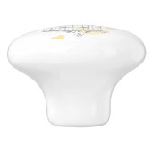 Liebevogelherz-Kunsttürknauf des Birdcage zwei Keramikknauf (Seitenansicht)