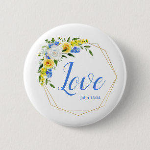 Liebevoll floral button