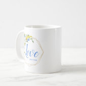 Liebevoll floral kaffeetasse (Vorderseite Links)