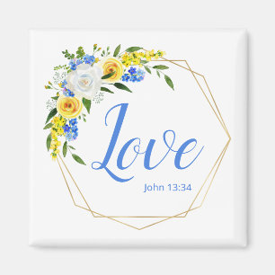 Liebevoll floral magnet