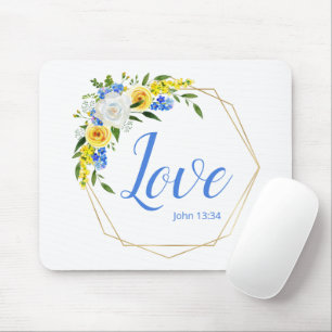 Liebevoll floral mousepad