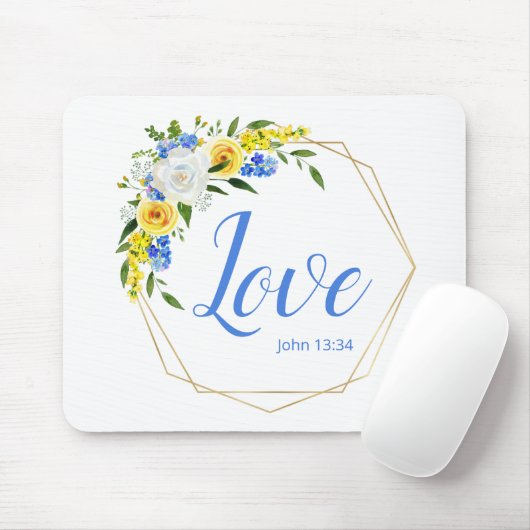 Liebevoll floral mousepad (Mit Mouse)