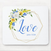 Liebevoll floral mousepad (Vorne)