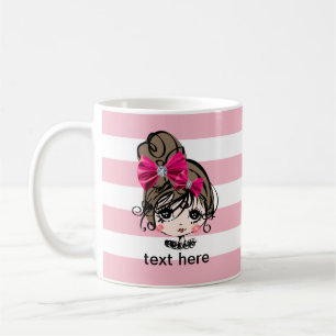 liebevoll , pink , beuge, süß, niedlich, kinder kaffeetasse
