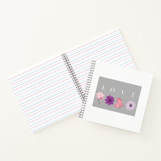 Liebevolle botanische Geschenke für sie Notizblock (Innenseite)