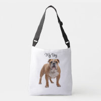 Liebevolle Bulldogge Personalisierte Tasche