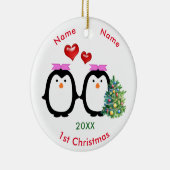 Liebevolle Frau-1. Weihnachten der Keramikornament (Rechts)