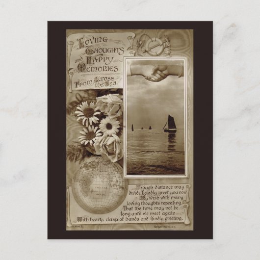 Liebevolle Gedanken Postkarte (Vorderseite)