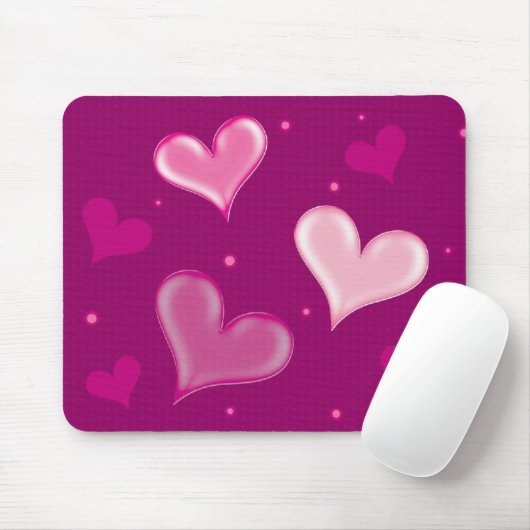 Liebevolle Herzen - Mousepad (Mit Mouse)